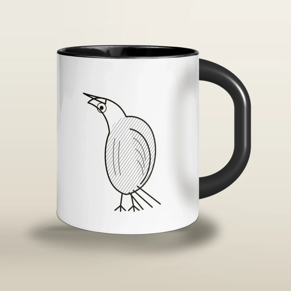 Nevermore, taza de cerámica en color negro