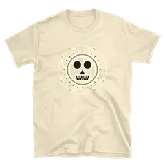 Alas, poor Yorick, camiseta de algodón en color arena