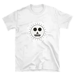 Alas, poor Yorick, camiseta de algodón en color blanco
