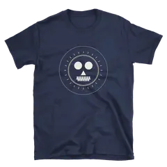 Alas, poor Yorick, camiseta de algodón en color marino