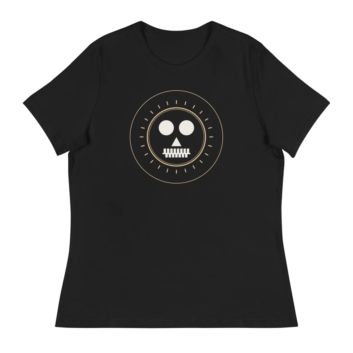 Alas, poor Yorick, camiseta de mujer en color negro