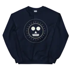 Alas, poor Yorick, sudadera de cuello redondo en color marino