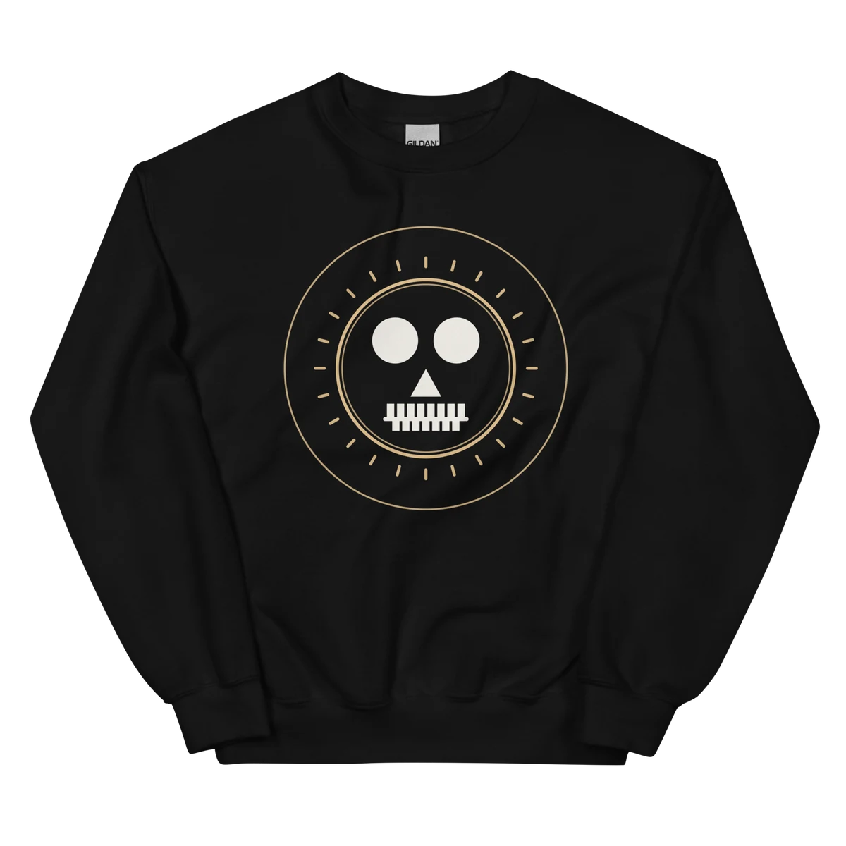 Alas, poor Yorick, sudadera de cuello redondo en color negro