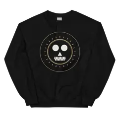 Alas, poor Yorick, sudadera de cuello redondo en color negro