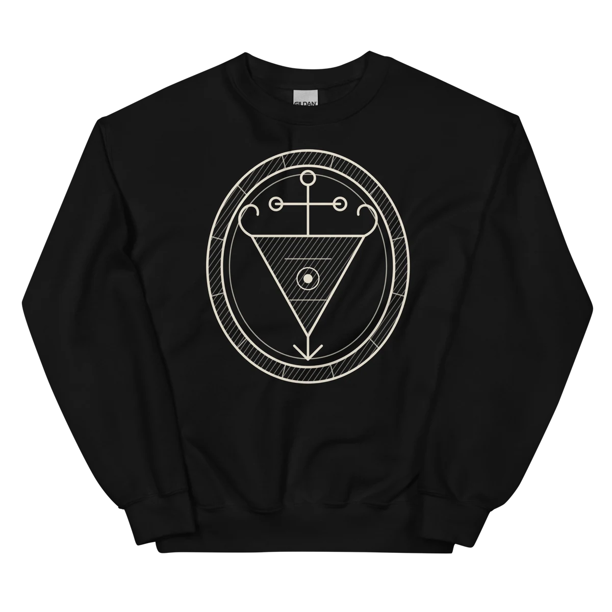 Ars Goetia, sudadera de cuello redondo en color negro