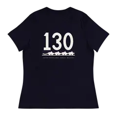 Ciento treinta, camiseta de mujer en color marino