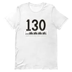 Ciento treinta, camiseta premium de algodón en color blanco