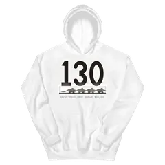 Ciento treinta, sudadera con capucha en color blanco