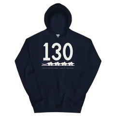 Ciento treinta, sudadera con capucha en color marino