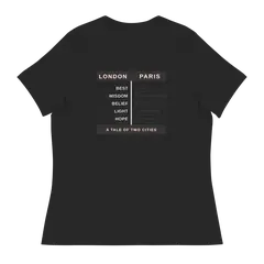 Dos ciudades, camiseta de mujer en color antracita