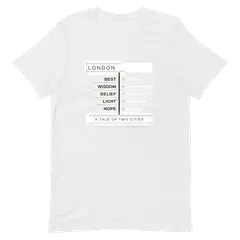 Dos ciudades, Premium-Baumwoll-T-Shirt in Weiß