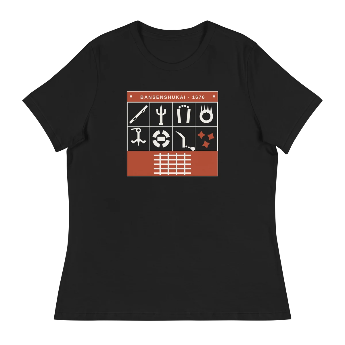 El arsenal de Bansenshukai, camiseta de mujer en color negro