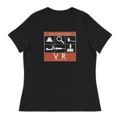 El cajón de Baker Street, T-shirt da donna in nero
