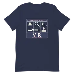 El cajón de Baker Street, T-shirt premium di cotone in blu navy