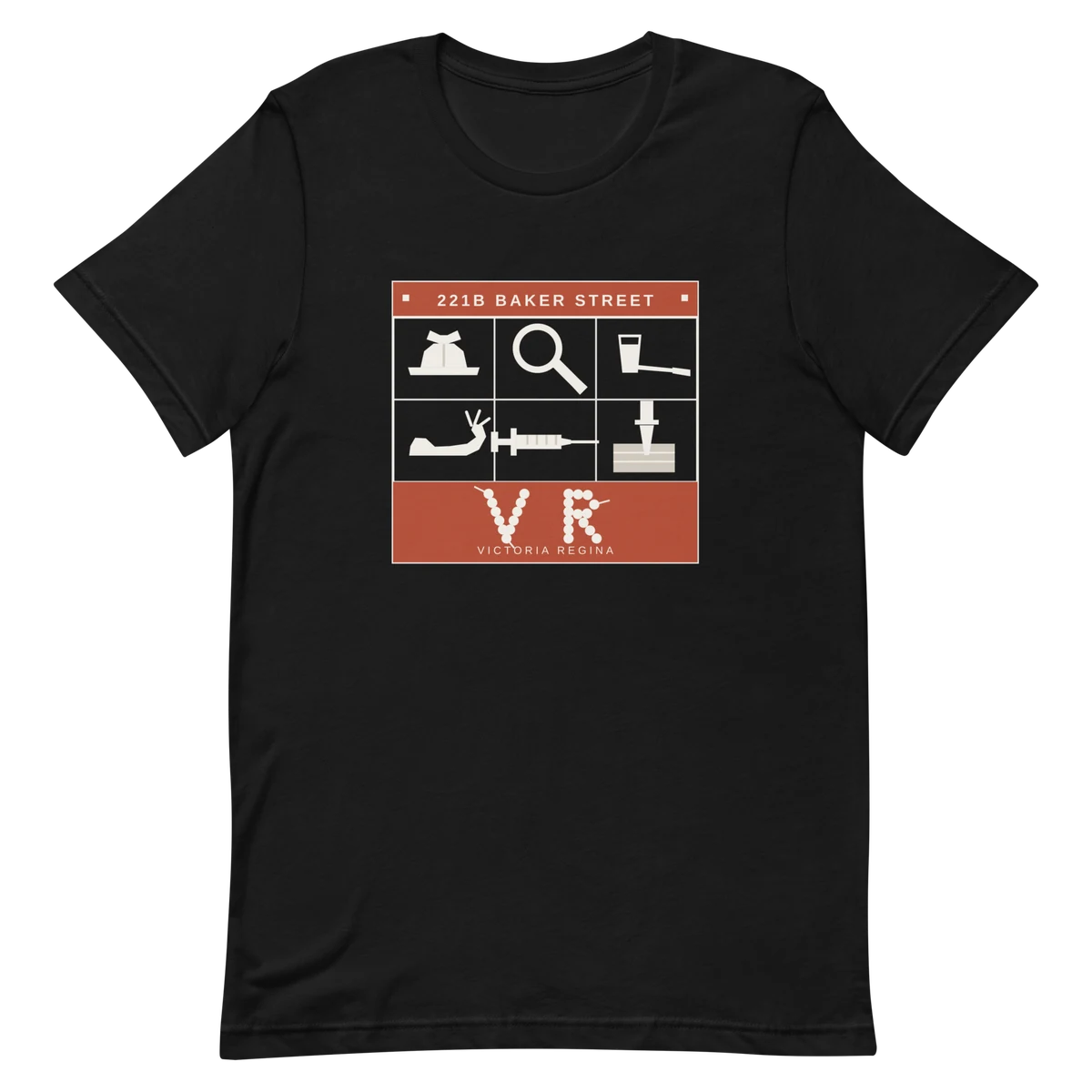 El cajón de Baker Street, T-shirt premium di cotone in nero
