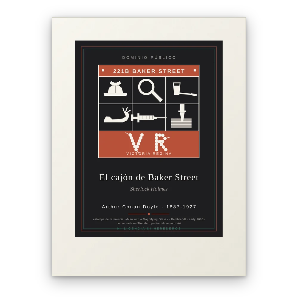 El cajón de Baker Street, lámina en papel mate