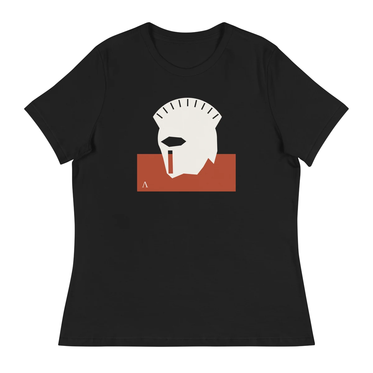 El casco corintio, Damen-T-Shirt in Schwarz