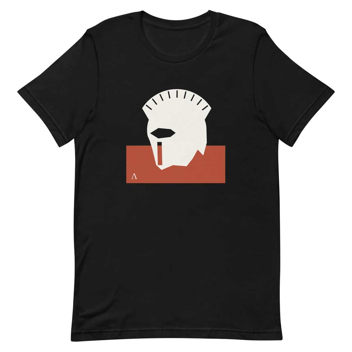 El casco corintio, T-shirt premium di cotone in nero