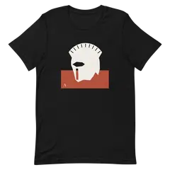 El casco corintio, T-shirt premium di cotone in nero
