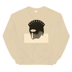 El casco corintio, crew neck sweatshirt in sand