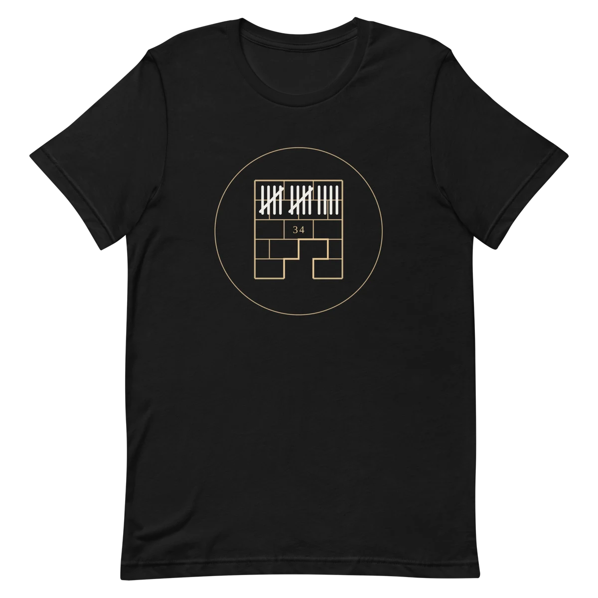El conde de Montecristo, Premium-Baumwoll-T-Shirt in Schwarz