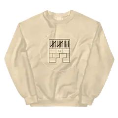 El conde de Montecristo, sudadera de cuello redondo en color arena