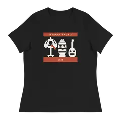 El desfile de los trastos, camiseta de mujer en color negro