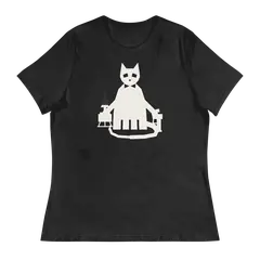El gato Behemoth, T-shirt da donna in antracite