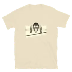 El grito, camiseta de algodón en color arena