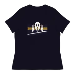 El grito, Damen-T-Shirt in Navy