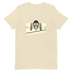 El grito, camiseta premium de algodón en color arena