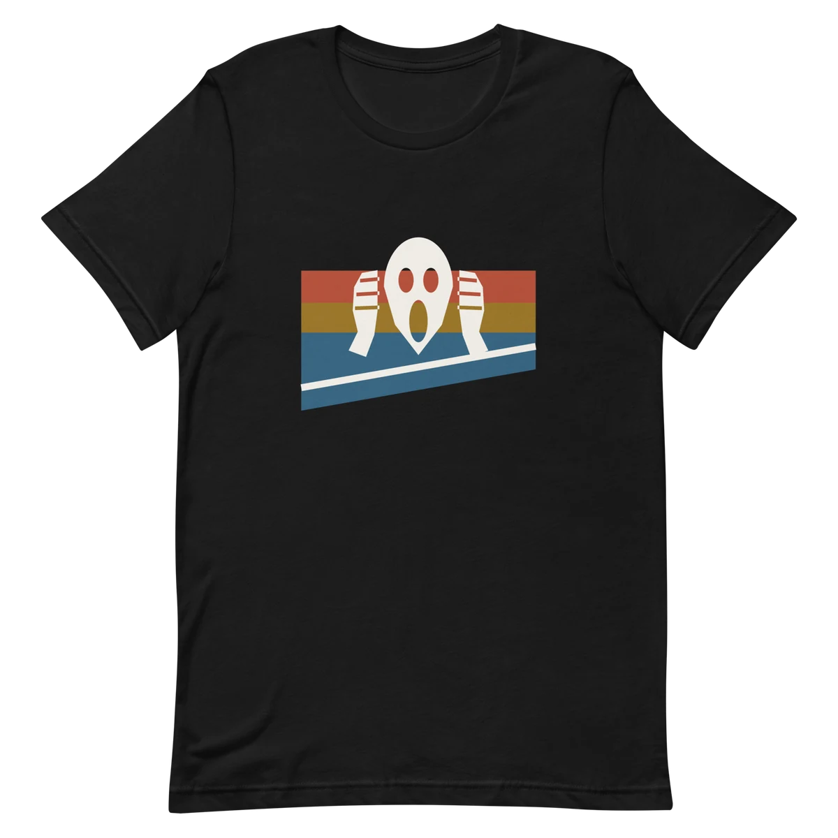 El grito, camiseta premium de algodón en color negro