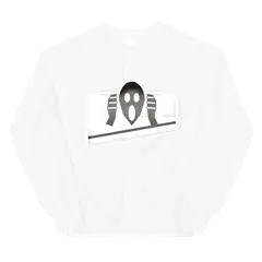 El grito, sudadera de cuello redondo en color blanco