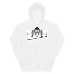El grito, sudadera con capucha en color blanco