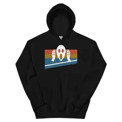 El grito, sudadera con capucha en color negro