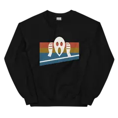 El grito, sudadera de cuello redondo en color negro