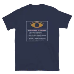 El moderno Prometeo, Baumwoll-T-Shirt in Navy