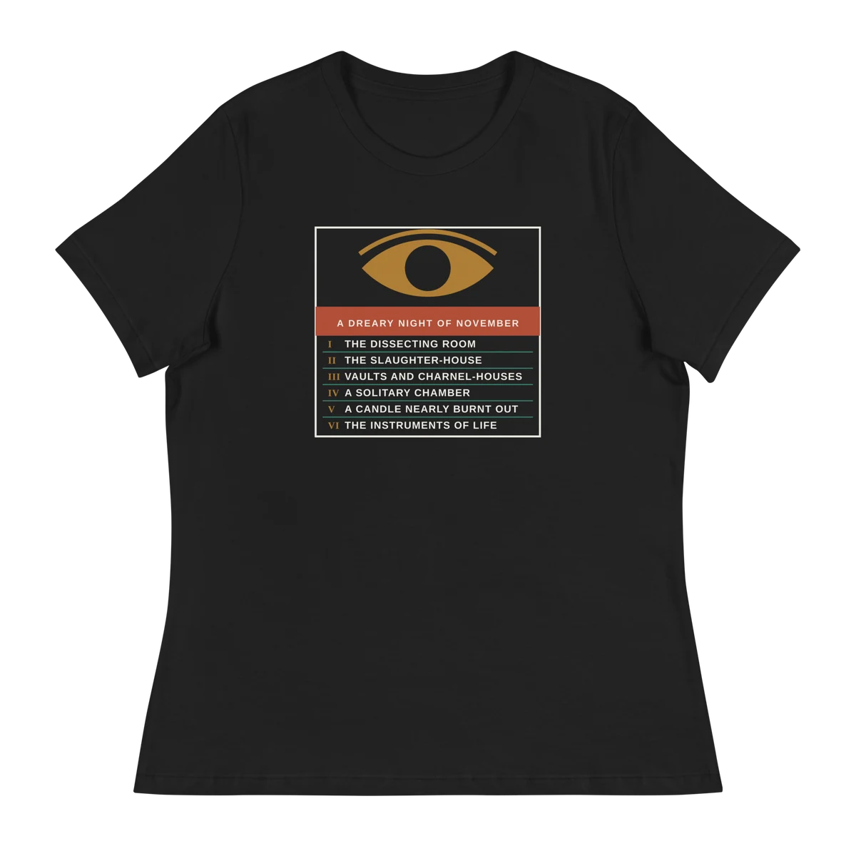 El moderno Prometeo, camiseta de mujer en color negro