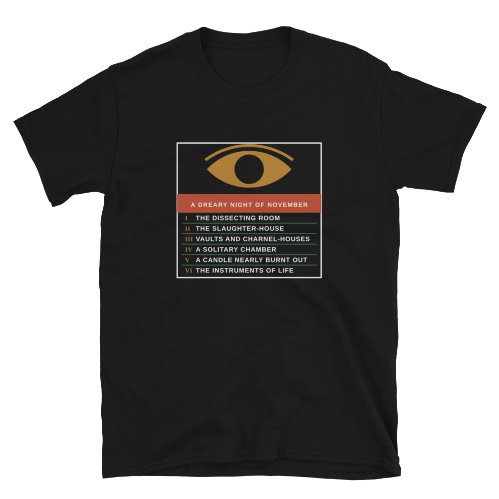 El moderno Prometeo, Baumwoll-T-Shirt in Schwarz