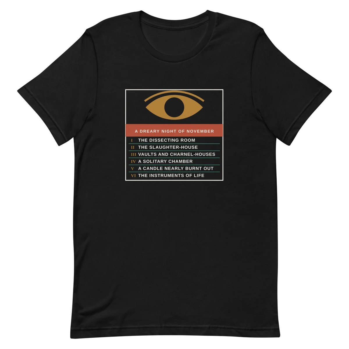 El moderno Prometeo, camiseta premium de algodón en color negro
