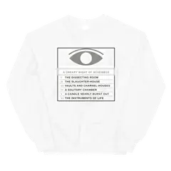 El moderno Prometeo, sudadera de cuello redondo en color blanco