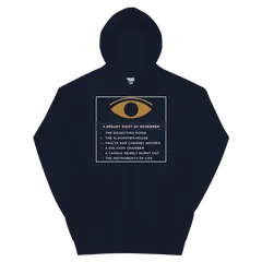El moderno Prometeo, sudadera con capucha en color marino
