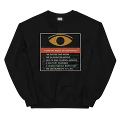 El moderno Prometeo, sudadera de cuello redondo en color negro