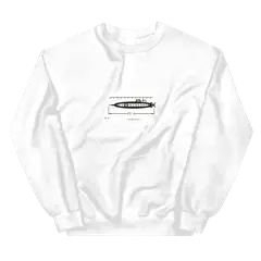 El Nautilus, sudadera de cuello redondo en color blanco
