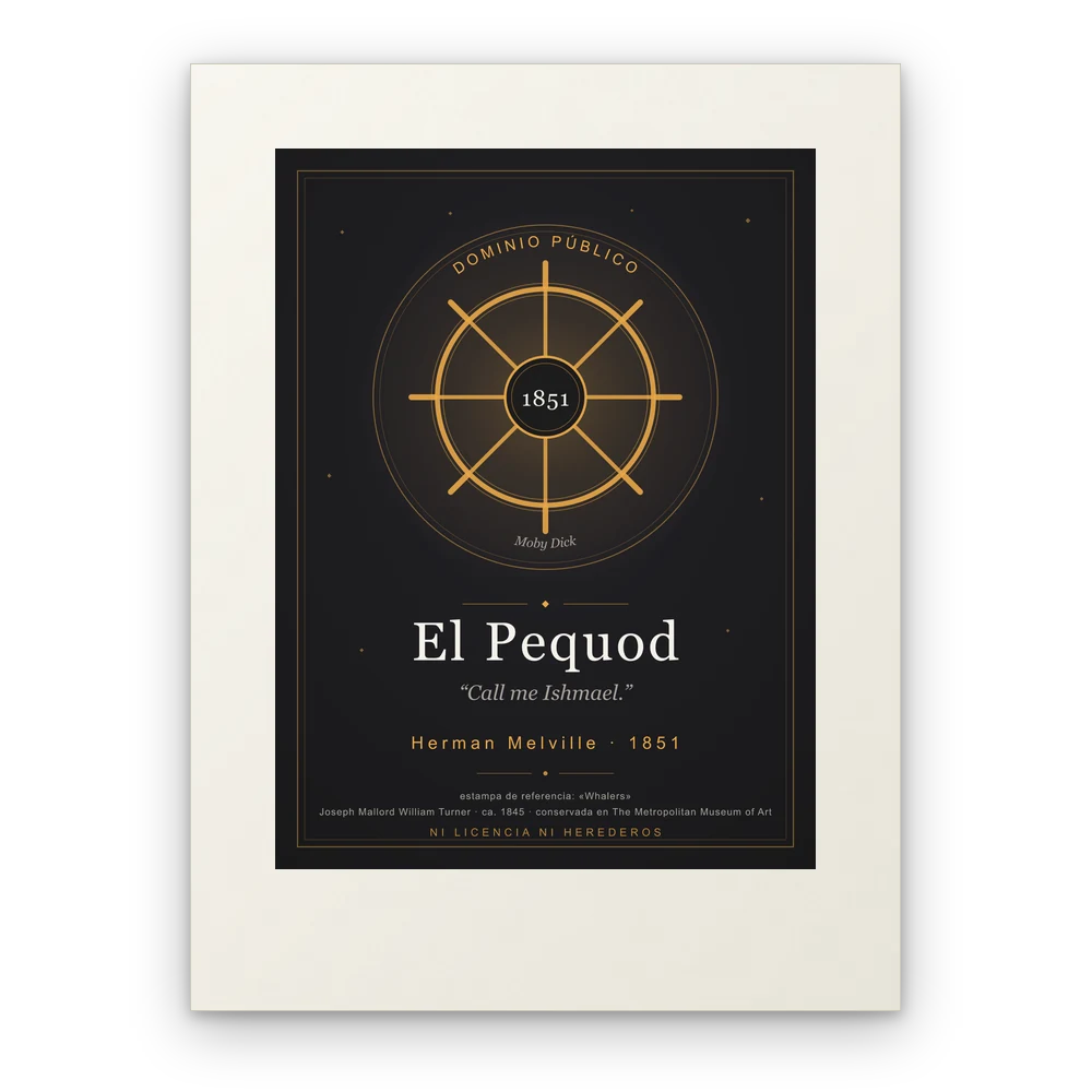 El Pequod, lámina en papel mate