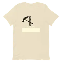 El piolet de Whymper, Premium-Baumwoll-T-Shirt in Sand