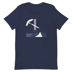 El piolet de Whymper, Premium-Baumwoll-T-Shirt in Navy