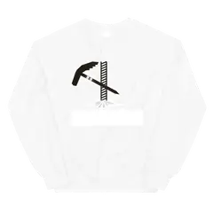 El piolet de Whymper, sudadera de cuello redondo en color blanco
