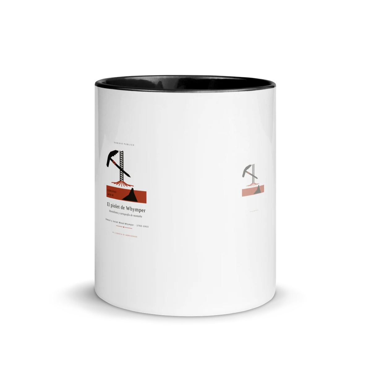 El piolet de Whymper, Keramiktasse in Schwarz