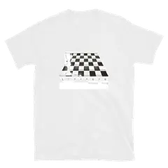 El tablero de la reina roja, camiseta de algodón en color blanco